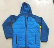 Under Amour Storm hooded Youth Boys Coat Blue Circuit Size YLG NWT $85