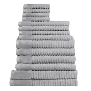 Jenny Mclean Royal Excellency 14 Piece Silver Towel Pack