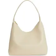 Mansur Gavriel Candy Pebbled Leather Shoulder Bag in Avorio at Nordstrom One Size