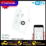 Tuya WiFi+RF433 Smart Ceiling Fan Light Switch 2/3 Way Control Smart Life APP