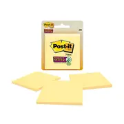 Post It Super Sticky Notes Canary Yellow 76 X 76Mm 3 Pack Box Of 6