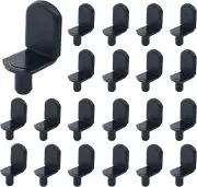 Shelf pins, 40pcs L-Shaped Clips 1/4 Inch Shelf Support Pegs for Glass Supports,