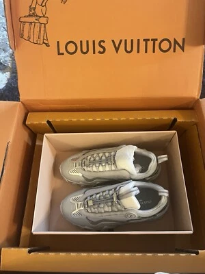 New - Louis Vuitton silver rush sneaker size 5 with box, dusty bag. LV women