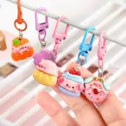 Cute Cartoon Animal Pink Pig Mini Keychain Bag Key Pendant Accessories Gif_$d