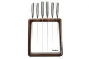 Global Hashira Walnut Knife Block Set 7 Piece