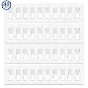 40PK Dimmer Light Switch Single Pole / 3-Way for 150W Dimmable LED/CFL Lights