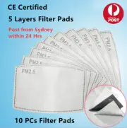 Adult PM2.5 Face Mask Filter Activated Carbon Anti Pollution Filters Pad