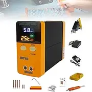 Energy Storage Battery Welding Machine, 11.6 KW High Power Pulse Spot Welder, Led Pulse Spot Welder, Battery Spot Welder, for Precision Welding Lithium Battery Pack Building,Black