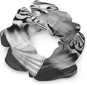 Scrunchy Hair Ties,Black White Tiger Print Hair Tie,elastic Hair Bands,soft Hair Accessories,suitable for All Hair Types