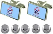 [Select Gifts] Shirt Dress Studs Haifa City Israel Flag Cufflinks