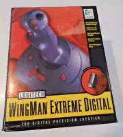 Logitech Wingman Extreme Digital Flight Simulator Joystick 15-pin game port NOS