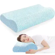 Memory Foam Neck Pillow Support for Pain Relief Back and Stomack Sleeper