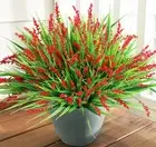 Artificial Plants Fake Flowers Monkey Grass for Outdoors,UV Resistant Realist...