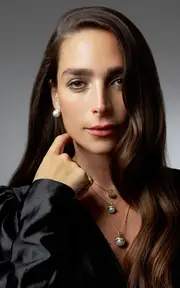 [Nada Ghazal] Pop Shine Mini 18K Yellow Diamond Pearl Earrings