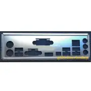 For ASRock B450M Pro4-F Shield I/O IO Rear Baffle Backplate Motherboard