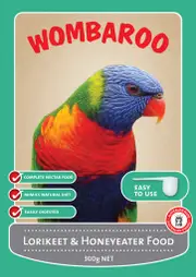 Wombaroo Lorikeet & Honeyeater Bird Food 9kg | Pet Supplement