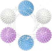 Reusable Dryer Balls anti Static, 6 PCS Laundry Agitator Balls for Laundry, Blue