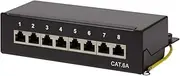 LogiLink Professional Patch Panels, Table/Wall/Desktop, STP (Shielded) black 8-Port