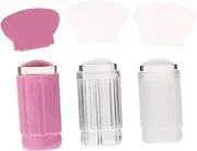 Baluue Manicure Kit with Nail Art Stamper Set 6pcs Silicone Nail Art Tools for Diy