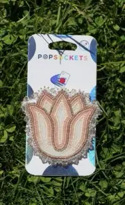 native american handmade Beaded Tulip popgrip