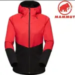 MAMMUT 長毛象 ULTIMATE VI SO HOODED 女款連帽軟殼外套/風衣外套/黑紅/M號