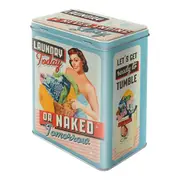 Nostalgic Art 14x20cm Storage Metal Box Large Laundry Today Home/Laundry Decor