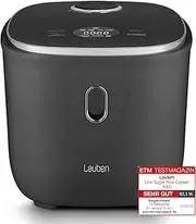 [Lauben] Low Sugar Rice Cooker with Low Consumption Function, 3L Volume, 6 Modes, Delay Start, Keep Warm, Non-Stick Ceramic Surface, Dishwasher Safe, Book