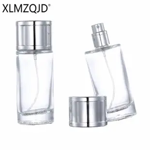 10個起賣 XB11-50ml便攜透明圓形玻璃香水瓶/分裝瓶/噴霧瓶/按壓空瓶