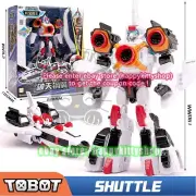 Tobot V Galaxy Detectives 8" Shuttle Action Figure Transformer Vehicle Robot Toy