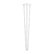 Set of 4 Industrial Retro 3-Rod Table Legs 12mm Steel - 71cm White