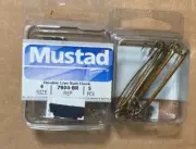 Mustad Hooks Double Live Bait Hook 7904-BR 5s Sz 4 NIP