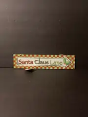 Santa Claus Lane Sign Decoration Christmas