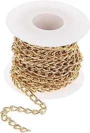 [HOODANCOS] Jewelry Necklace Materials Spinner Pendants Unbreakable Necklace Chain Loom Tail Chain Silver Necklace Men Jewelry Chain Buckle Gemstones Bracelets Aluminum Golden