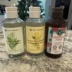 Yves Rocher Shower Gel, Green Tea, Honeysuckle & Raspberry + Peppermint Lot Of 3
