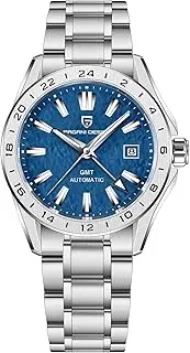 [SUZAKU] Pagani Design Men's GMT Automatic Watch Mechanical Sapphire Glass Fixed Bezel 100 Metres Waterproof Stainless Steel Luminous Sport Men's Watch