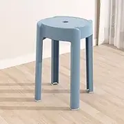 18" Stackable Stool, Plastic Backless Bar Stool, Portable Stack Stool, Lightweight Nesting Stool for Classroom, School,Home,Students(Light Blue,1pack)