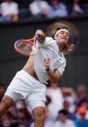 Andre Agassi USA at the Wimbledon Lawn Tennis Championships at the- Old Photo