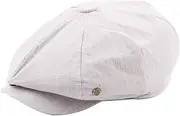 [Yiozoi] Newsboy Women's Orange Classic British Flat Bottom Men's Navy Solid Painter Hat Autumn Grey Hat