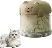 Dog Treat Container,Treat Containers with Lids for Pets - Food-Grade Organizer Portable Decorative Cookie Jar for Flour Travel Pellet Rice Grain Outdoor Kitchen