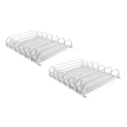 Self Pushing Drink Organizer for Fridge 6 Rows Lightweight Beverage Pusher