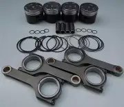JDM NIPPON RACING PG6 D-SERIES PISTONS RINGS SCAT HBEAM RODS D16A1 D16A6 75.75MM (for: Honda)