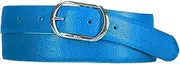 LAUREN Ralph Lauren - Whitby Centerbar Buckle Belt (Cyan) (Medium)
