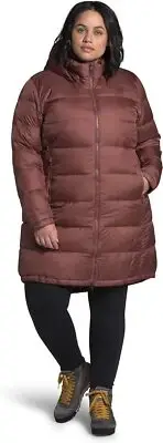Women's The North Face Plus Purple Metropolis I 550 Down Long Parka Coat New
