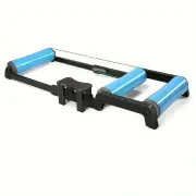 NNETM Quiet Indoor Cycling Trainer Rollers - Adjustable Resistance(Blue)