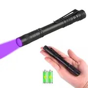 LED Pen Flashlight Clip Mini Light Penlight Pocket Portable Torch Lamp