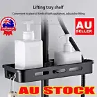 Shower Caddy Pole Tray NoROrills Holder Storage Organiser Rack Bathroom Holder D