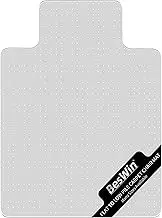 BesWin Office Chair Mat for Carpets, Low Pile Carpet Protector Mat for Office Chair, Heavy Duty Computer Desk Floor Mat for Carpeted Floors for Home/Offices, Easy Glide(48" x 36" with Lip)