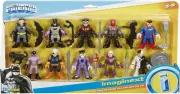 Imaginext DC Super Friends Batman Toys, Ultimate Hero Villain Match-Up, 10 Fi...
