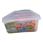 Fini Tuberoos Strawberry Sour Candy Strips 200 Pcs Net Wt 3.5lb