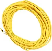 COHEALI 5m Yellow Paper Twine Rope Monofilament String for Crafting Wrapping and Projects Elastic Paper Cord for Handicraft Decoration and Product Tying
